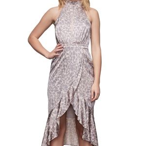Good American Satin Halter Dress NEW